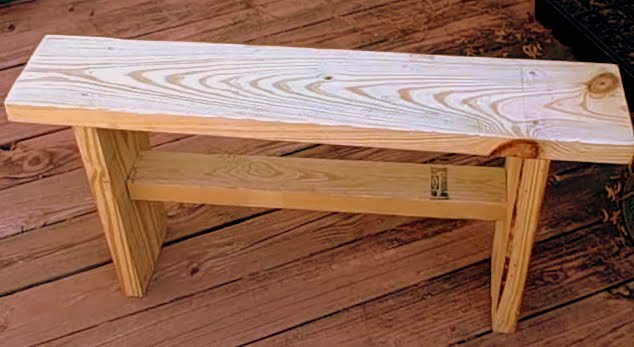 how to make a bench out of wood